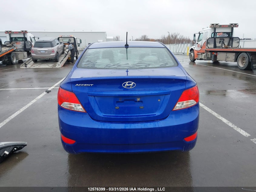 2013 Hyundai Accent Gls/Gs VIN: KMHCT4AE9DU301432 Lot: 12576399