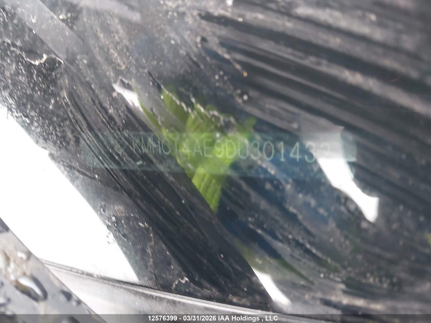 2013 Hyundai Accent Gls/Gs VIN: KMHCT4AE9DU301432 Lot: 12576399