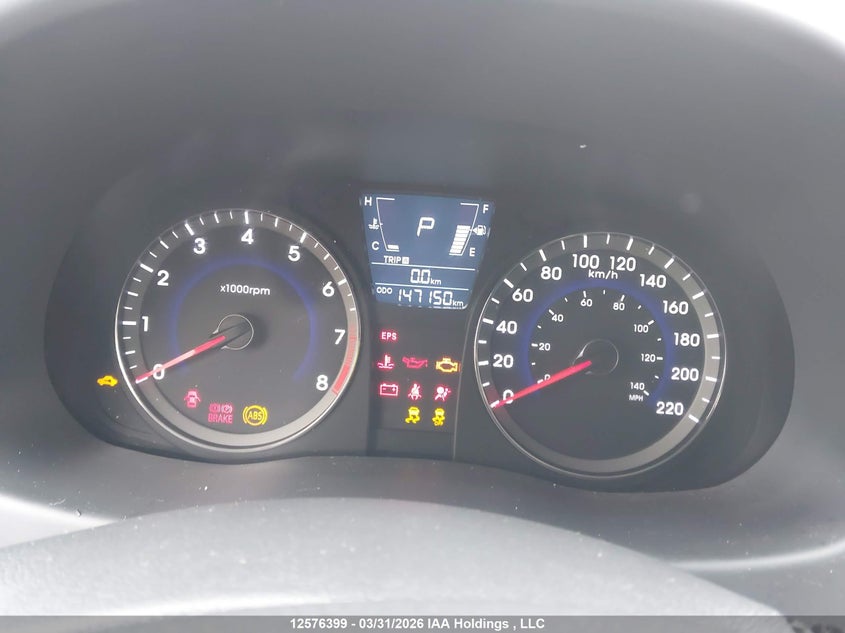 2013 Hyundai Accent Gls/Gs VIN: KMHCT4AE9DU301432 Lot: 12576399