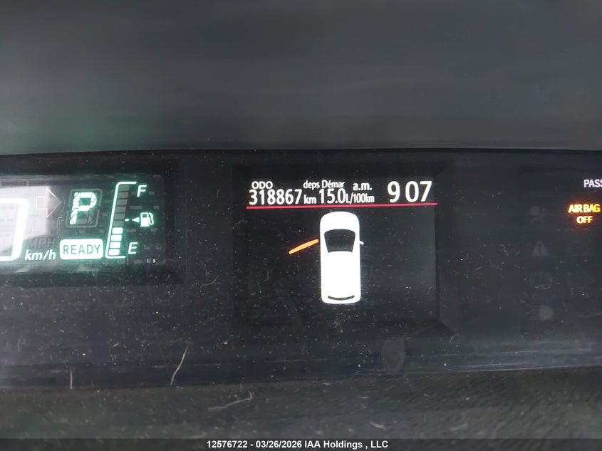 2012 Toyota Prius VIN: JTDKDTB30C1008927 Lot: 12576722