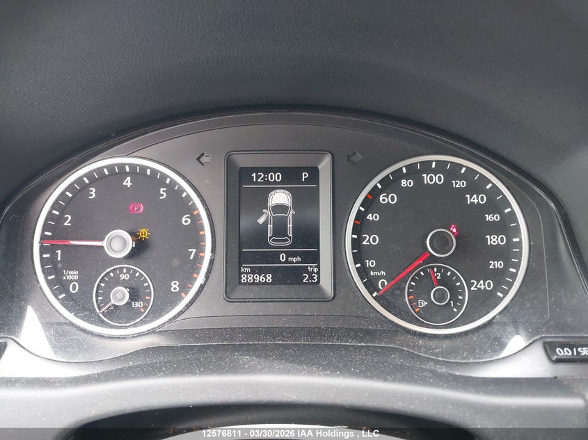 2017 Volkswagen Tiguan Trendline VIN: WVGHV7AX1HW505672 Lot: 12576811