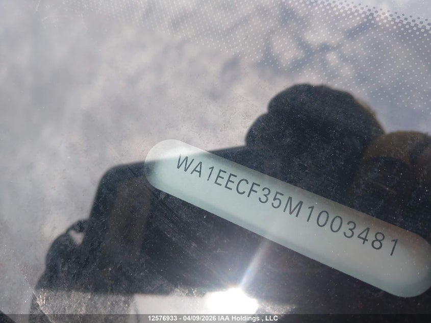 2021 Audi Q3 45 Progressiv VIN: WA1EECF35M1003481 Lot: 12576933