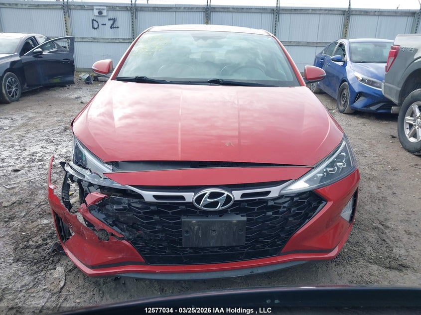 2019 Hyundai Elantra Sport VIN: KMHD04LB3KU861962 Lot: 12577034