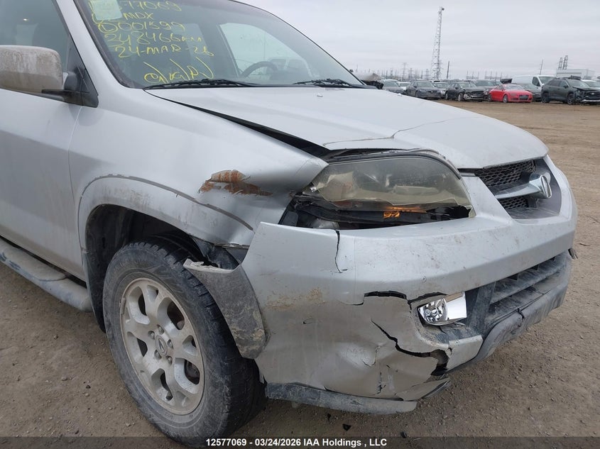 2002 Acura Mdx 3.5 VIN: 2HNYD18642H001599 Lot: 12577069