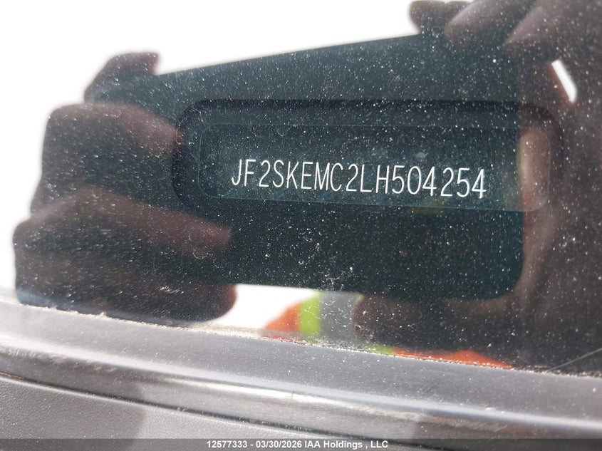 2020 Subaru Forester VIN: JF2SKEMC2LH504254 Lot: 12577333