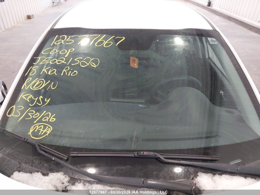 2018 Kia Rio Lx/Lx+ VIN: 3KPA25AB6JE021522 Lot: 12577667