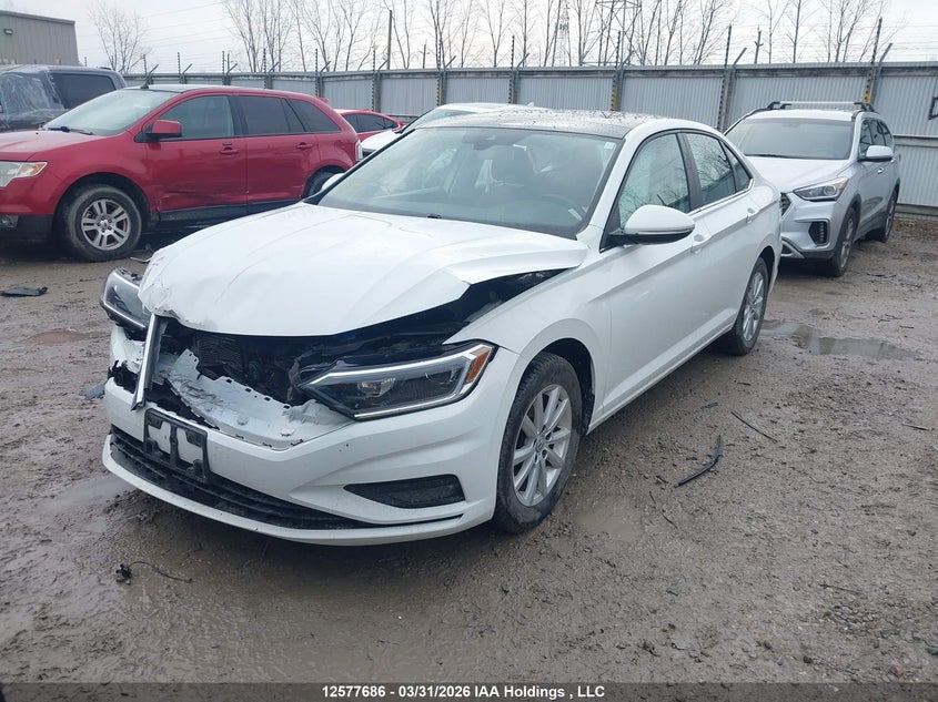 2019 Volkswagen Jetta 1.4 Tsi Execline, Front, IAAI, VIN 3VWG57BUXKM080834 — photo 2