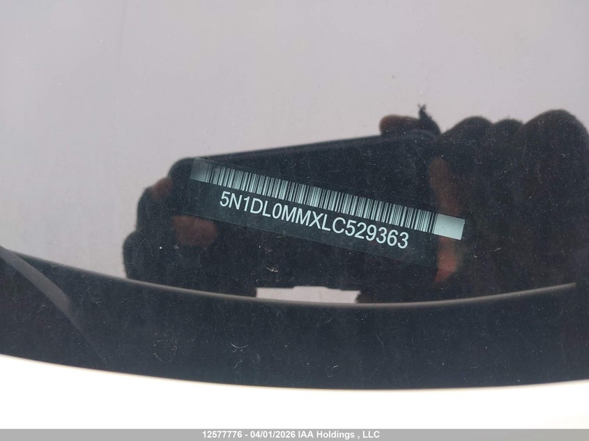 2020 Infiniti Qx60 VIN: 5N1DL0MMXLC529363 Lot: 12577776