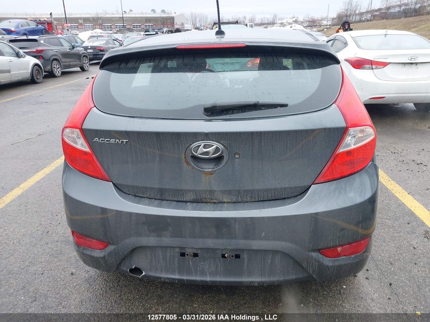 2013 Hyundai Accent VIN: KMHCU5AE1DU101762 Lot: 12577805