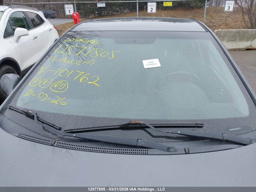 2013 Hyundai Accent VIN: KMHCU5AE1DU101762 Lot: 12577805