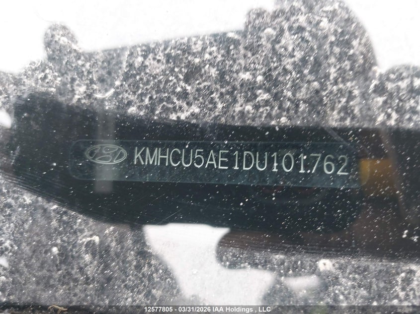 2013 Hyundai Accent VIN: KMHCU5AE1DU101762 Lot: 12577805