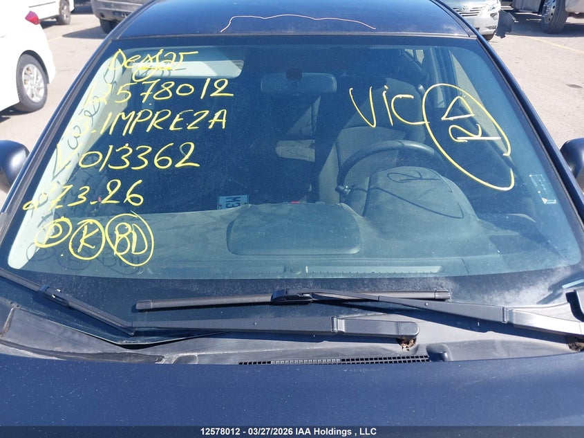 2013 Subaru Impreza VIN: JF1GJAA67DH013362 Lot: 12578012