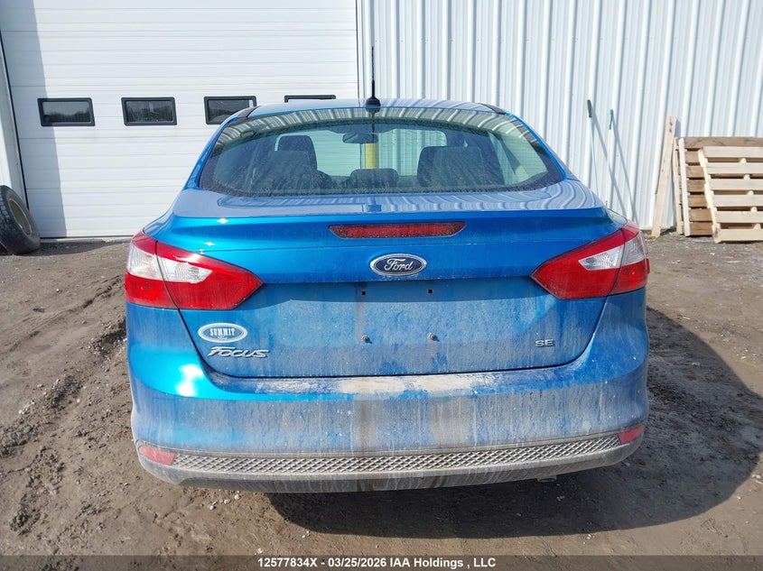 2012 Ford Focus 2.0 Se Blue Lot 1110125778340 Vin 1FAHP3F28CL222965