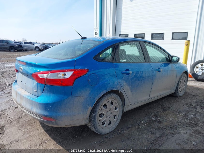 2012 Ford Focus 2.0 Se Blue Lot 1110125778340 Vin 1FAHP3F28CL222965