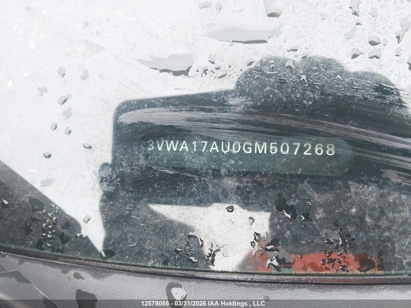 2016 Volkswagen Golf Sportwagen S VIN: 3VWA17AU0GM507268 Lot: 12578085