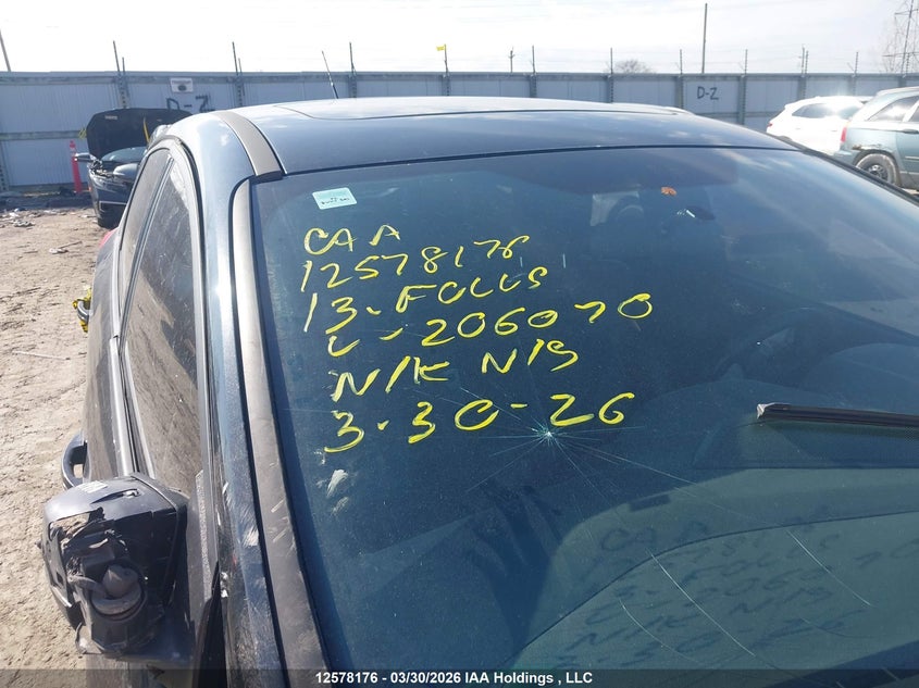 2013 Ford Focus St St VIN: 1FADP3L94DL206070 Lot: 12578176