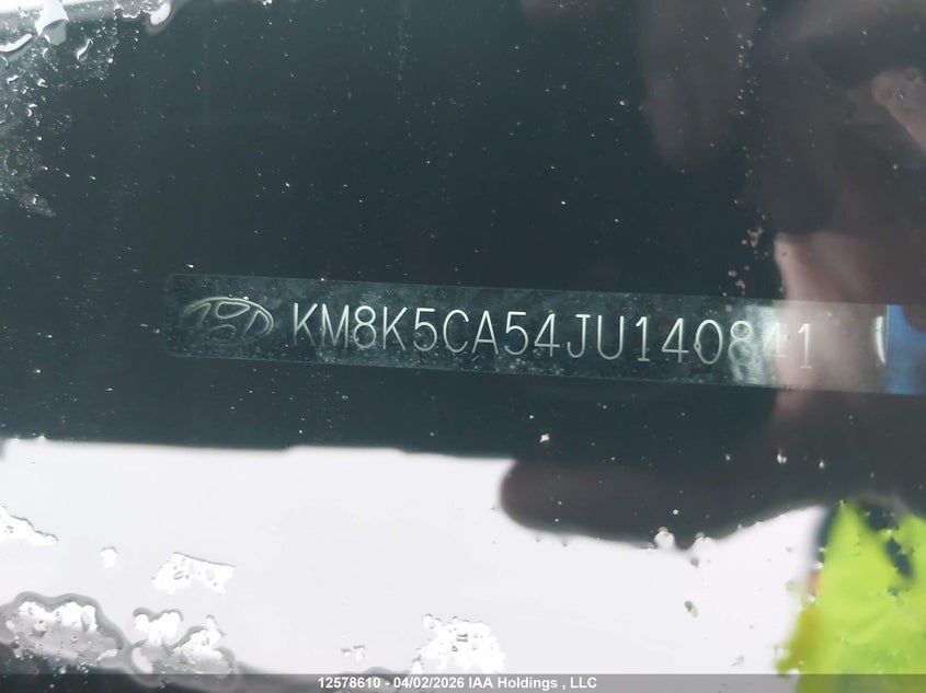 2018 Hyundai Kona 1.6T Ultimate VIN: KM8K5CA54JU140841 Lot: 12578610