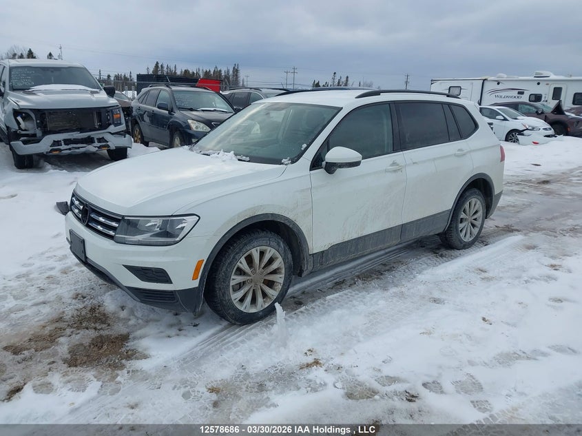 2019 Volkswagen Tiguan S, Правий бік, IAAI, VIN 3VV0B7AX4KM122795 — фото 2
