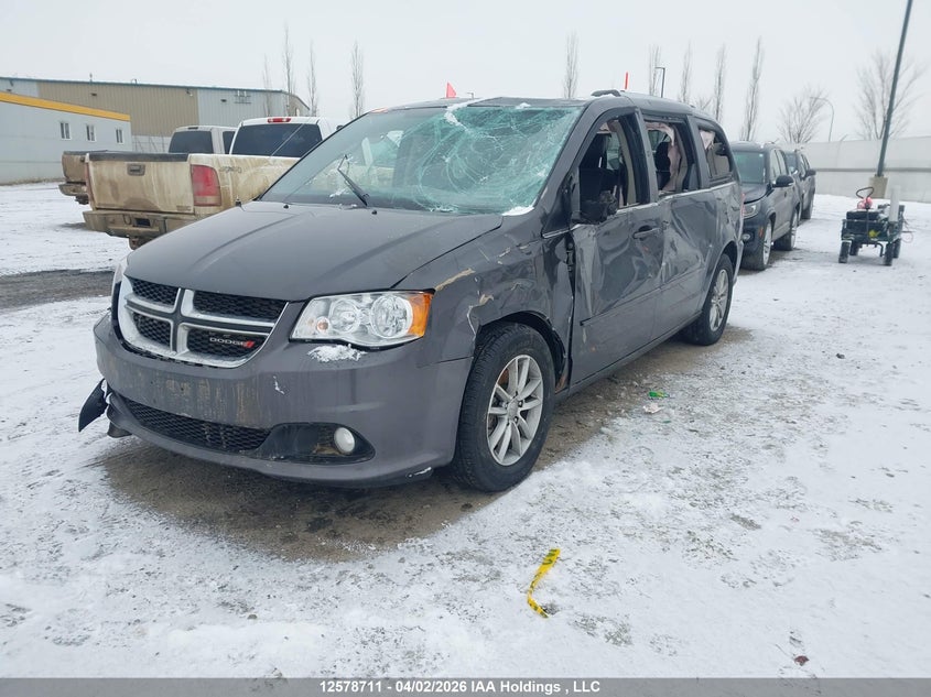 2015 Dodge Caravan, Переворот, IAAI, VIN 2C4RDGBG3FR725430 — фото 2