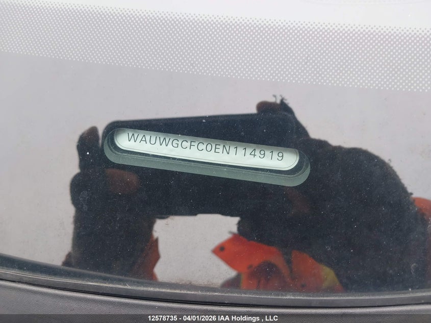 2014 Audi A7 Quattro VIN: WAUWGCFC0EN114919 Lot: 12578735