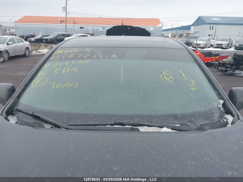 2016 Acura Rdx Tech Package VIN: 5J8TB4H52GL801540 Lot: 12578833