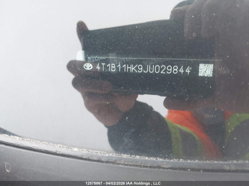 2018 Toyota Camry Le VIN: 4T1B11HK9JU029844 Lot: 12578867