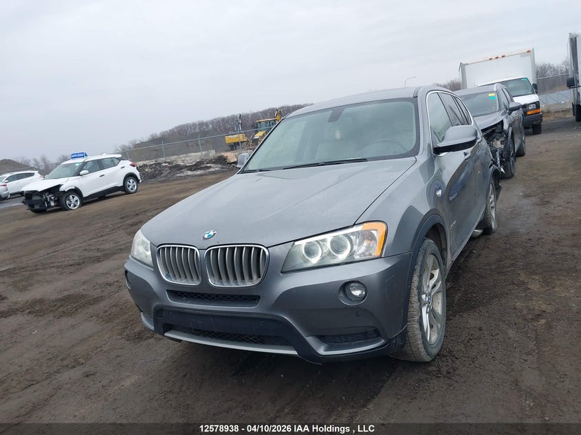 2013 BMW X3 2.8I VIN: 5UXWX9C59D0A16240 Lot: 12578938