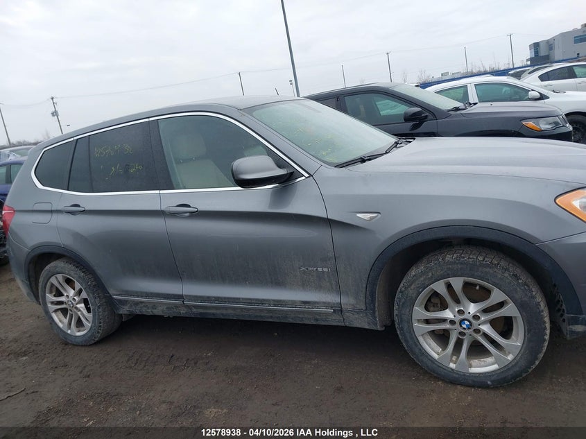 2013 BMW X3 2.8I VIN: 5UXWX9C59D0A16240 Lot: 12578938