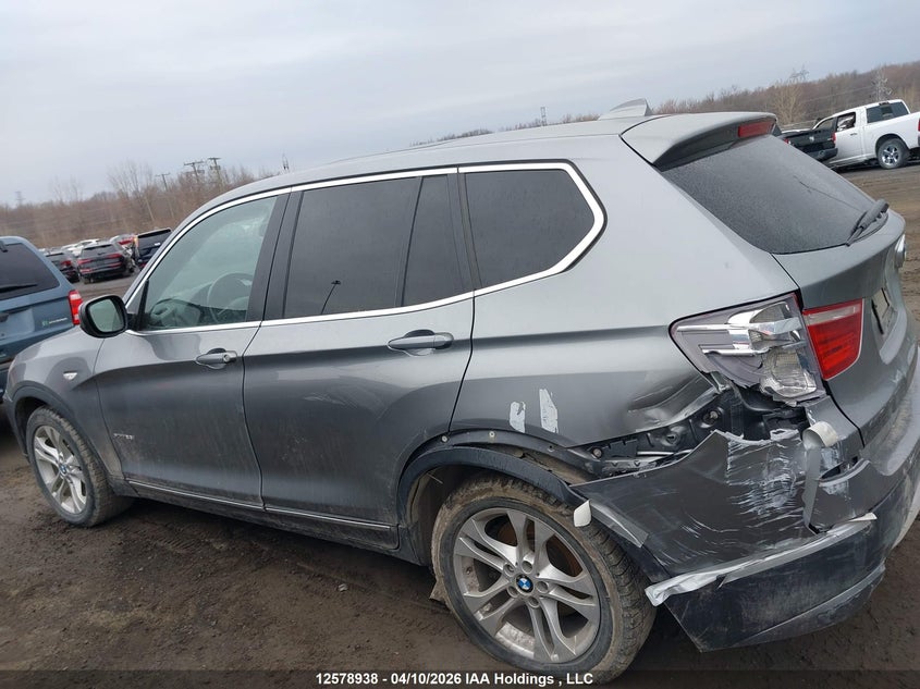 2013 BMW X3 2.8I VIN: 5UXWX9C59D0A16240 Lot: 12578938