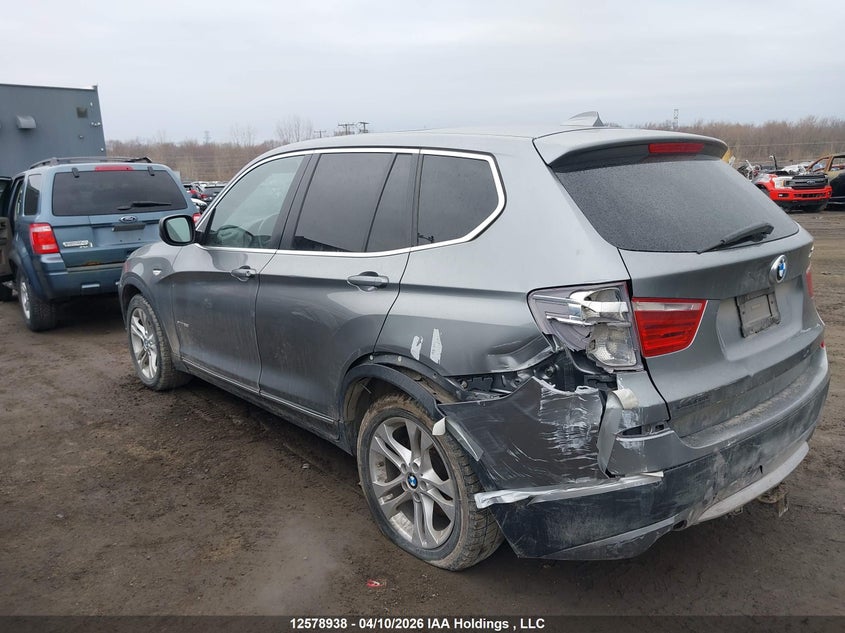 2013 BMW X3 2.8I VIN: 5UXWX9C59D0A16240 Lot: 12578938