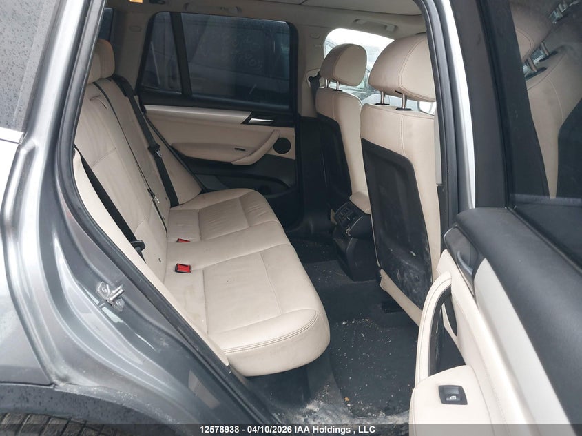 2013 BMW X3 2.8I VIN: 5UXWX9C59D0A16240 Lot: 12578938