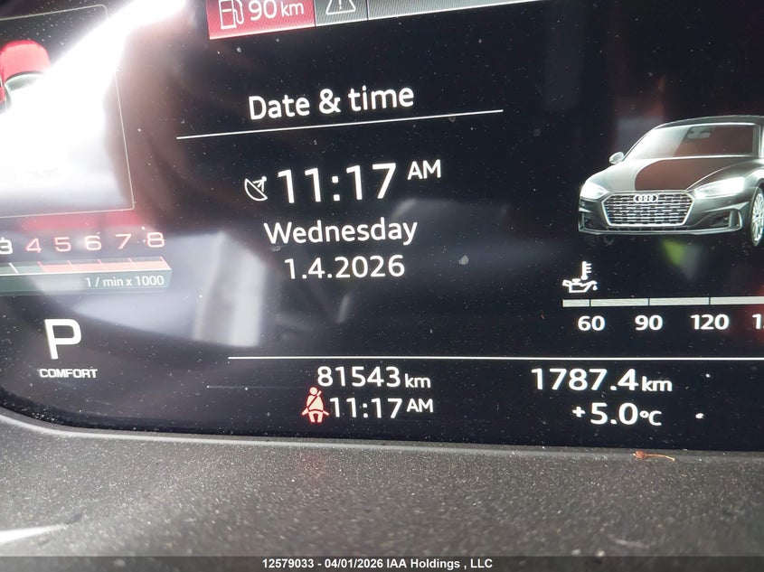 2022 Audi A5 Sportback VIN: WAUFACF55NA021940 Lot: 12579033