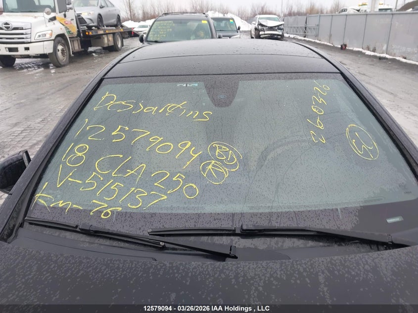 2018 Mercedes-Benz Cla 250 4Matic VIN: WDDSJ4GB5JN515137 Lot: 12579094