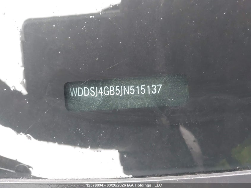 2018 Mercedes-Benz Cla 250 4Matic VIN: WDDSJ4GB5JN515137 Lot: 12579094