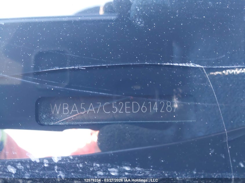 2014 BMW 528 Xi VIN: WBA5A7C52ED614287 Lot: 12579234