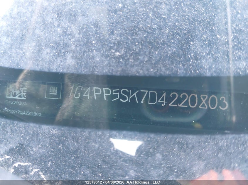 2013 Buick Verano VIN: 1G4PP5SK7D4220803 Lot: 12579312