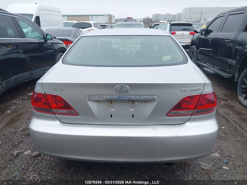 2005 Lexus Es 330 VIN: JTHBA30G955061036 Lot: 12579359