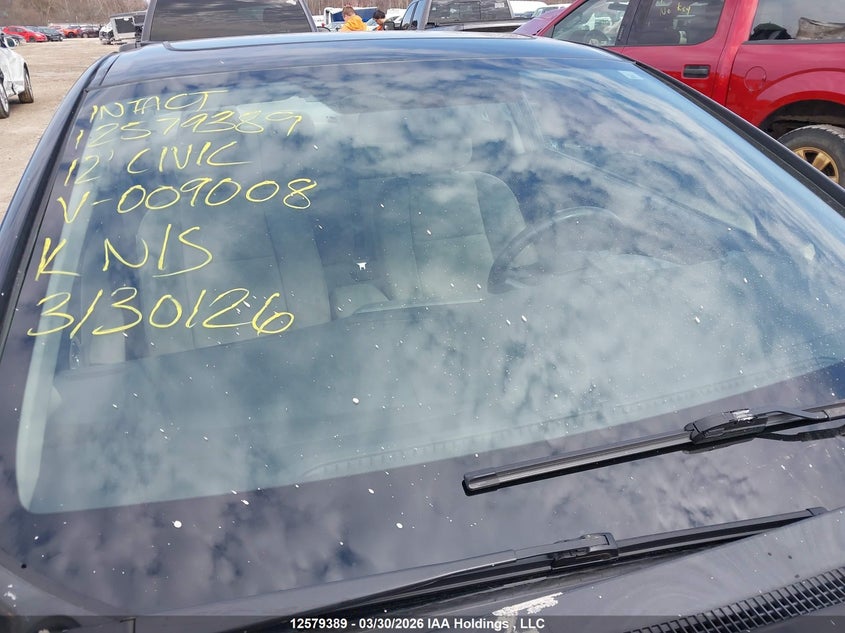 2012 Honda Civic VIN: 2HGFG3A50CH009008 Lot: 12579389