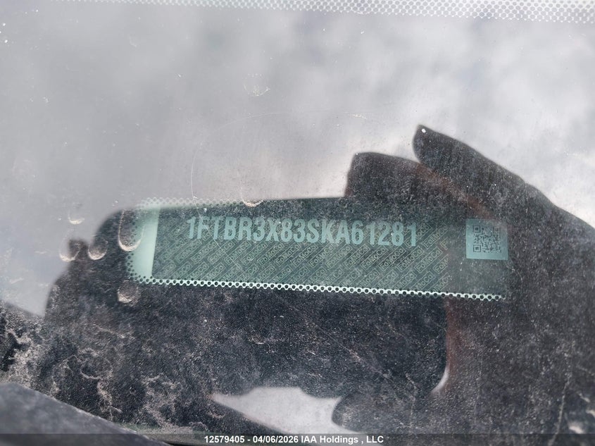 2025 Ford Transit T-250 VIN: 1FTBR3X83SKA61281 Lot: 12579405