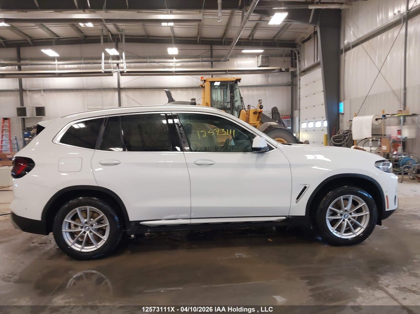 2023 BMW X3 xDrive30I VIN: 5UX53DP05P9S47240 Lot: 12573111x
