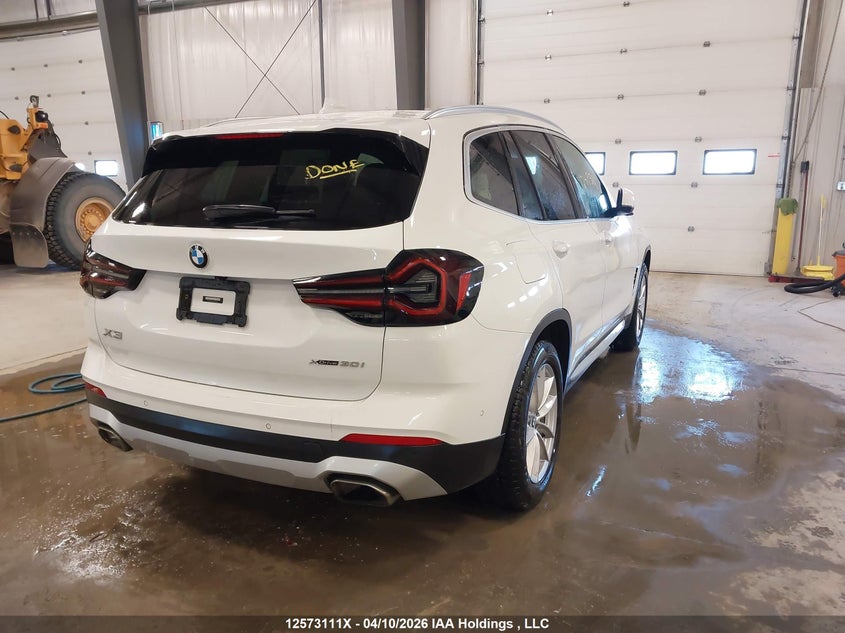 2023 BMW X3 xDrive30I VIN: 5UX53DP05P9S47240 Lot: 12573111x