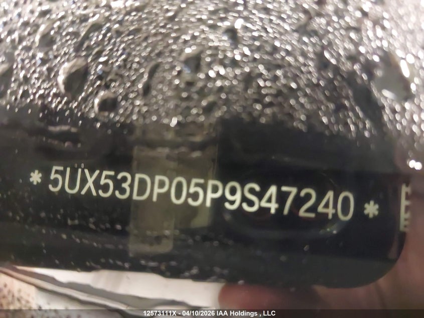 2023 BMW X3 xDrive30I VIN: 5UX53DP05P9S47240 Lot: 12573111x