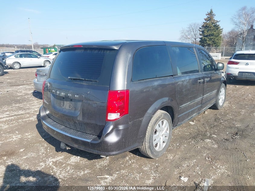 2015 Dodge Caravan 3.6 Se Grey Lot 111012579503 Vin 2C4RDGBG0FR622546