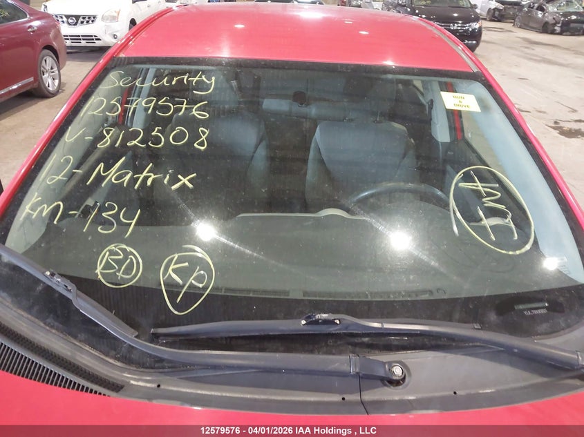 2012 Toyota Matrix Wagon VIN: 2T1KU4EE3CC812508 Lot: 12579576