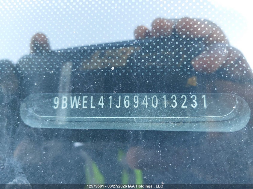 2009 Volkswagen City Golf VIN: 9BWEL41J694013231 Lot: 12579581