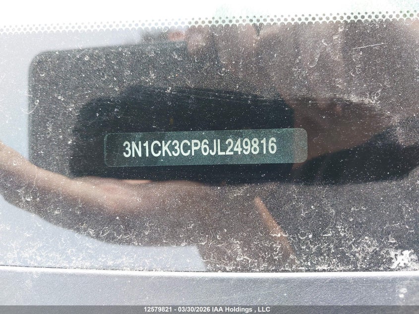 2018 Nissan Micra VIN: 3N1CK3CP6JL249816 Lot: 12579821