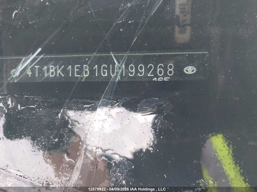 2016 Toyota Avalon Touring VIN: 4T1BK1EB1GU199268 Lot: 12579922