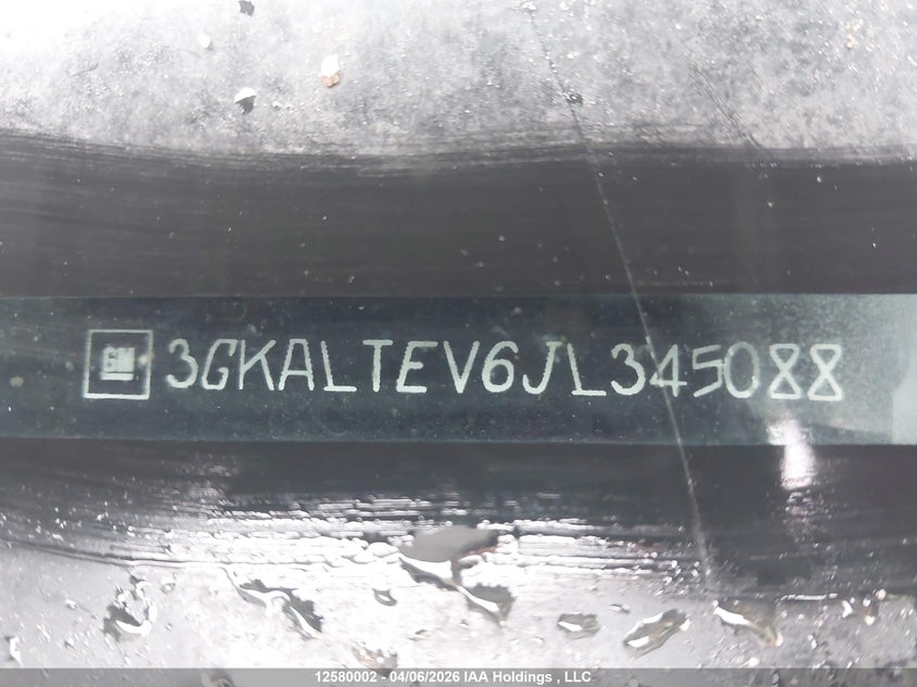 2018 GMC Terrain Sle VIN: 3GKALTEV6JL345088 Lot: 12580002