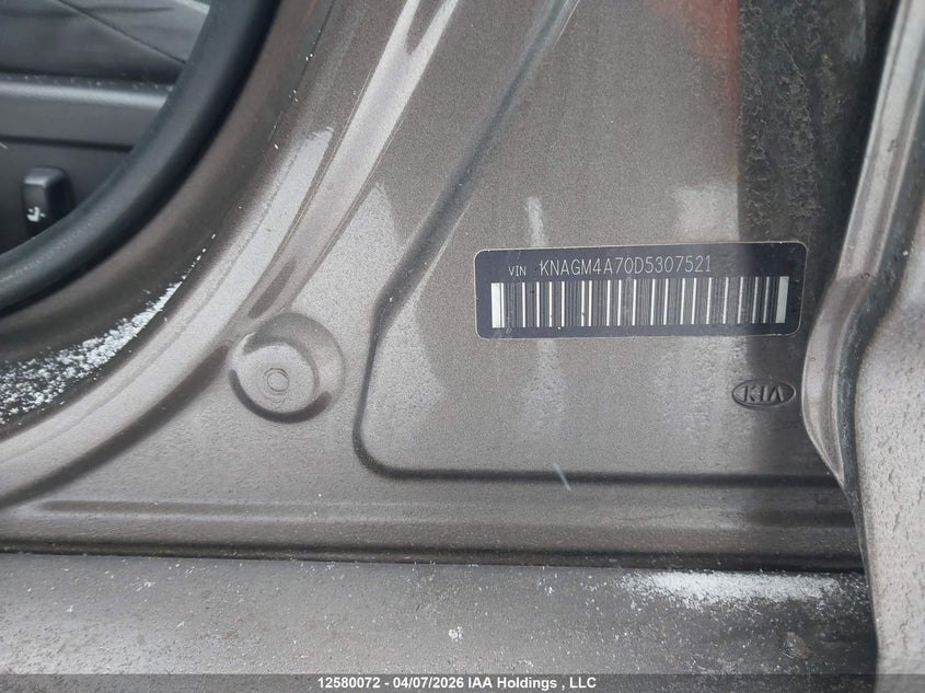2013 Kia Optima Lx VIN: KNAGM4A70D5307521 Lot: 12580072