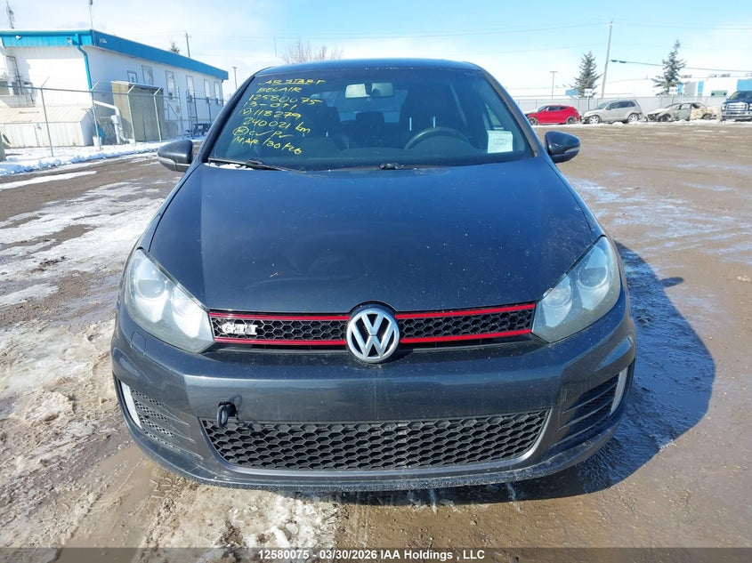 2013 Volkswagen Gti VIN: WVWGV7AJ6DW118279 Lot: 12580075